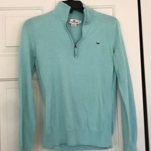 Blue vineyard vines 1/4 zip sweater